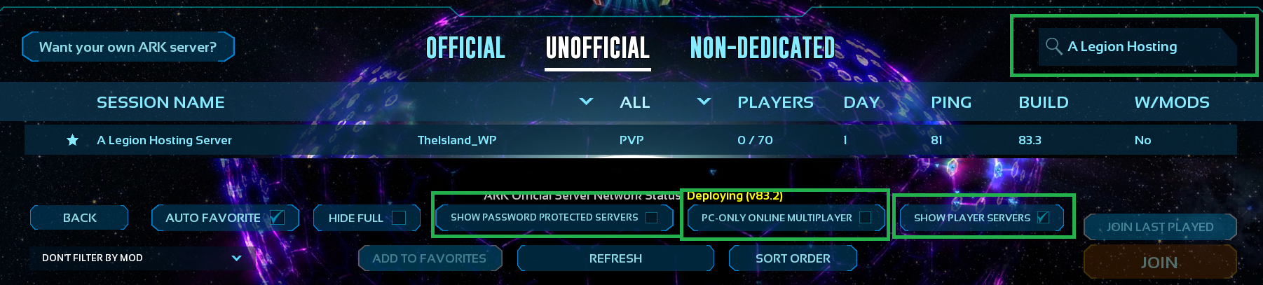 server-browser-filters